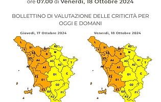 Cartina allerta meteo