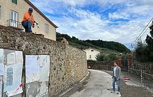 Il vice sindaco Matteo Francesconi a Sant'Andrea in Caprile