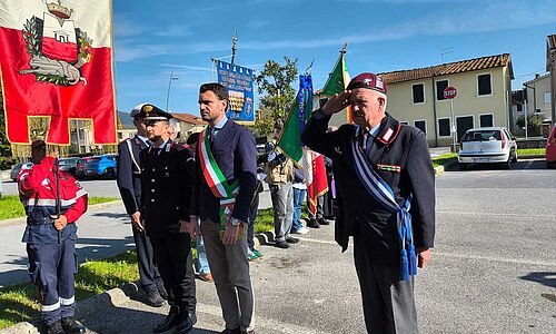 Un momento della commemorazione